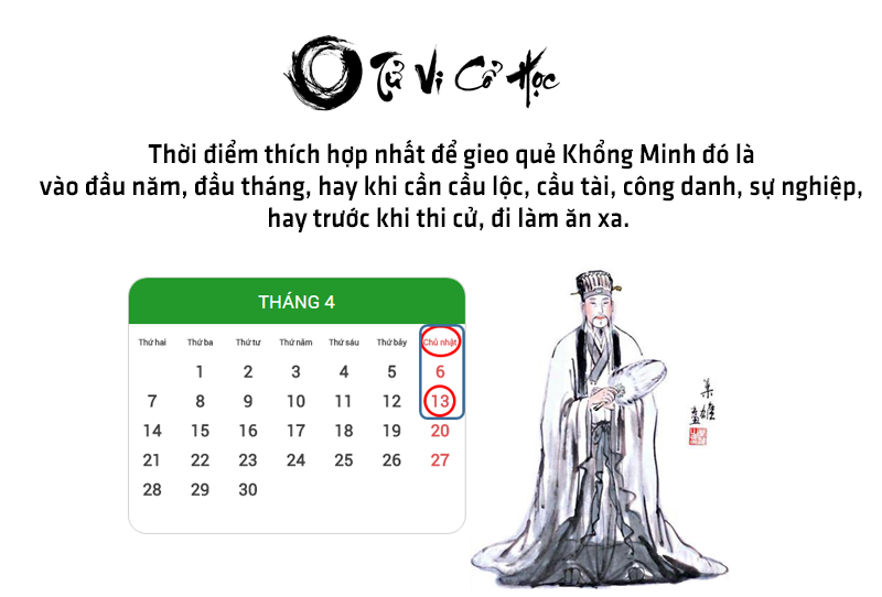 Gieo quẻ KHỔNG MINH chuẩn xác - Tử Vi Cổ Học