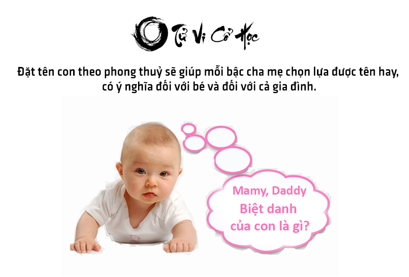 Hướng dẫn đặt tên cho con theo phong thủy