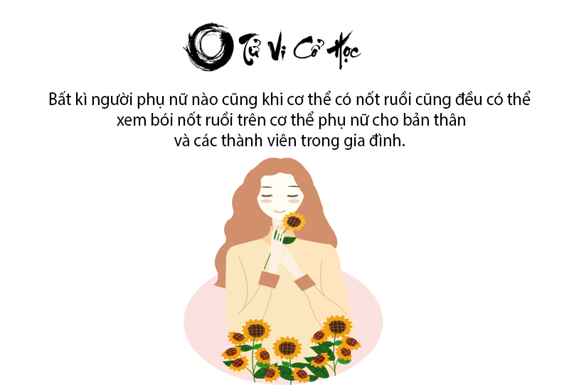 Xem bói nốt ruồi trên cơ thể phụ nữ chính xác nhất