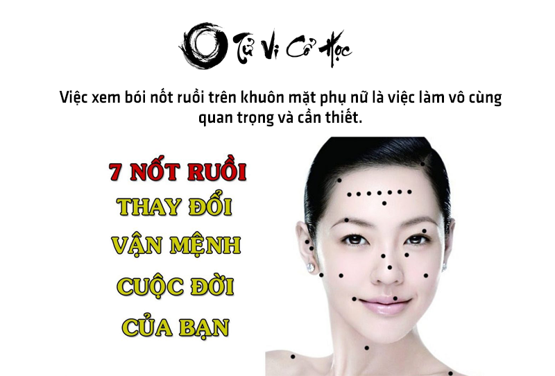 Xem bói nốt ruồi trên khuôn mặt phụ nữ chính xác nhất
