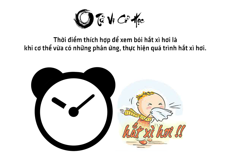 Xem bói hắt xì hơi các giờ trong ngày - Tử Vi Cổ Học