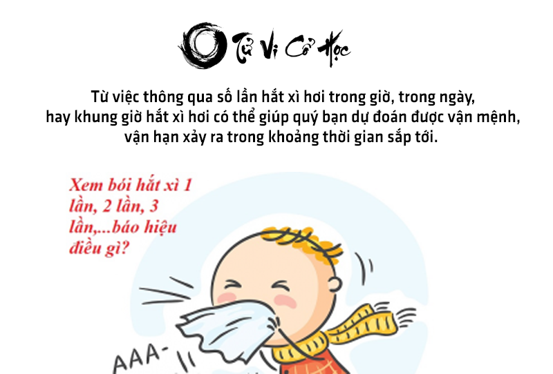 Xem bói hắt xì hơi các giờ trong ngày - Tử Vi Cổ Học