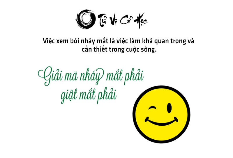Xem bói nháy mắt trái mắt phải ở nam và nữ chính xác nhất