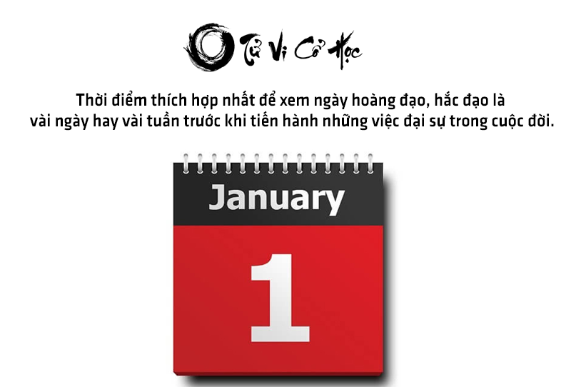 Xem ngày hoàng đạo ngày hắc đạo năm 2022 - Tử Vi Cổ Học