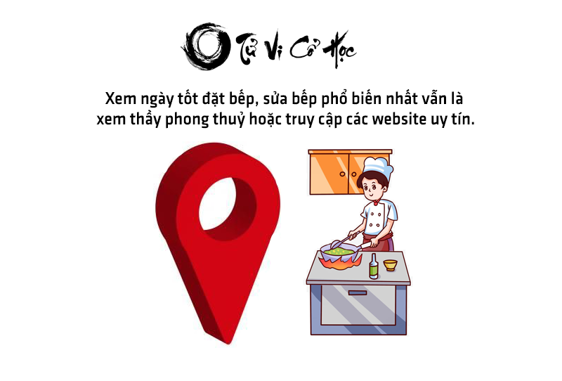 Xem ngày tốt đặt bếp sửa bếp năm 2022 - Tử Vi Cổ Học