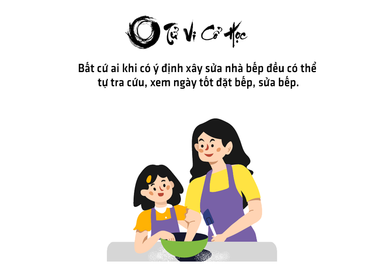 Xem ngày tốt đặt bếp sửa bếp năm 2022 - Tử Vi Cổ Học