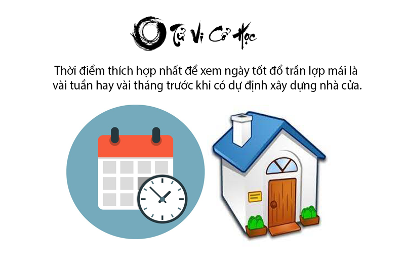 Xem ngày tốt đổ trần lợp mái hợp tuổi 2022 - Tử Vi Cổ Học