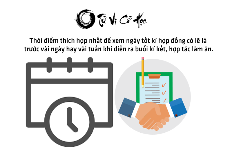 Xem ngày tốt ký hợp đồng hợp tuổi 2022 - Tử Vi Cổ Học