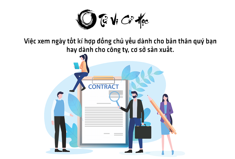 Xem ngày tốt ký hợp đồng hợp tuổi 2022 - Tử Vi Cổ Học