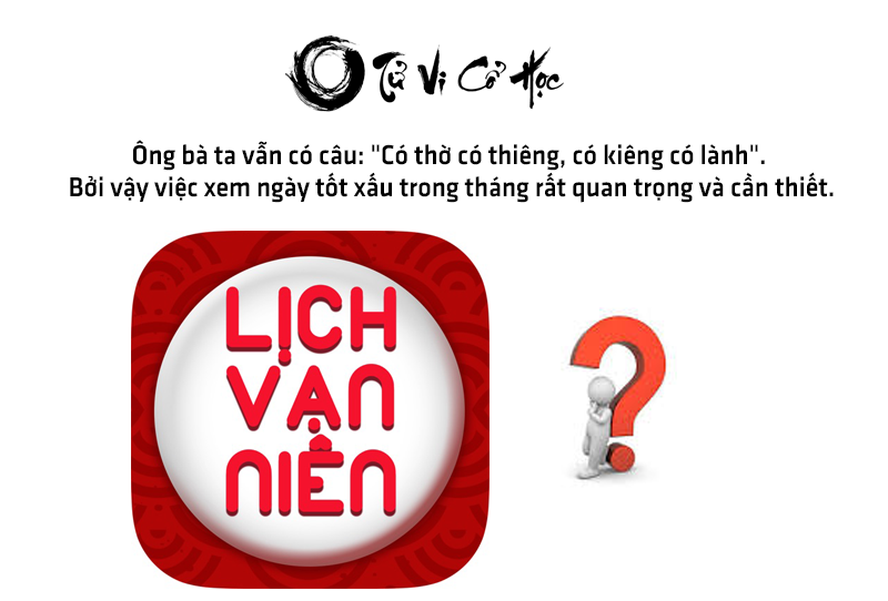 Xem ngày tốt xấu trong tháng năm 2022 - Tử Vi Cổ Học