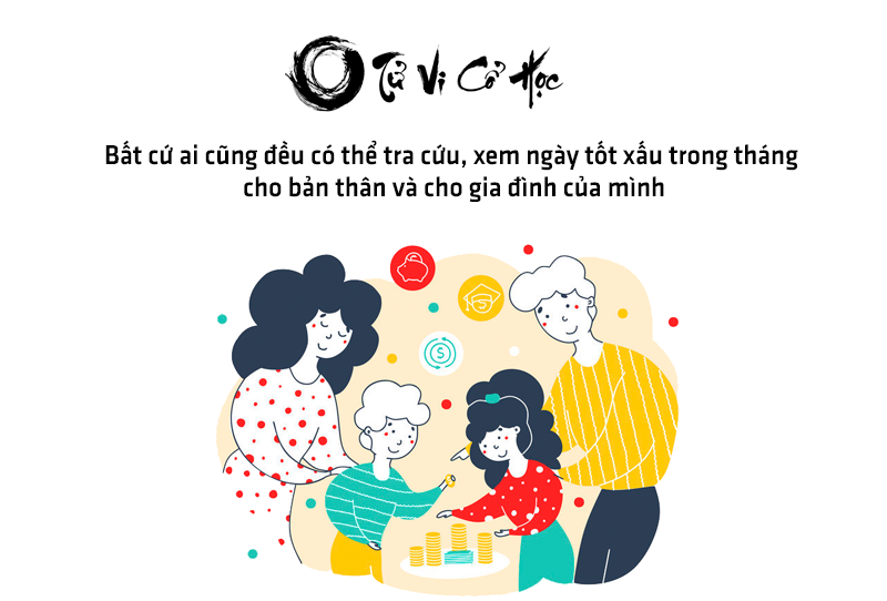 Xem ngày tốt xấu trong tháng năm 2022 - Tử Vi Cổ Học