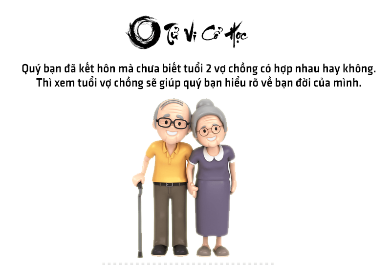 Xem tuổi vợ chồng có hợp với nhau không - Tử Vi Cổ Học