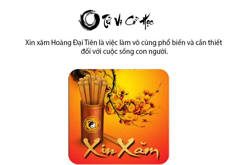 Xin xăm Hoàng Đại Tiên để biết hung cát vận mệnh