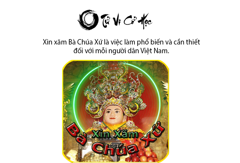Xin xăm Bà Chúa Xứ cầu may mắn bình an