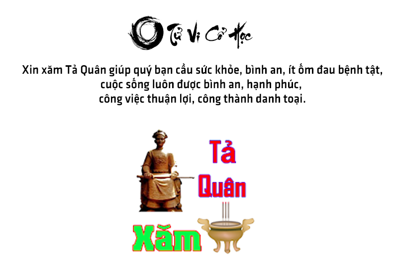 Xin xăm TẢ QUÂN linh ứng chuẩn xác - Tử Vi Cổ Học